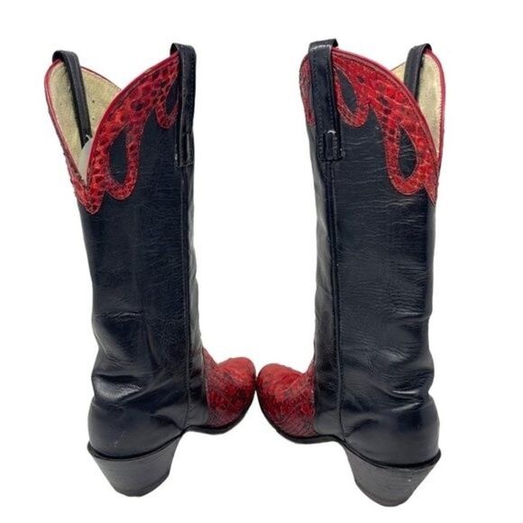Vintage womans cowgirl boots US 4B viper sopythana snakeskin boots western - Picture 5 of 7